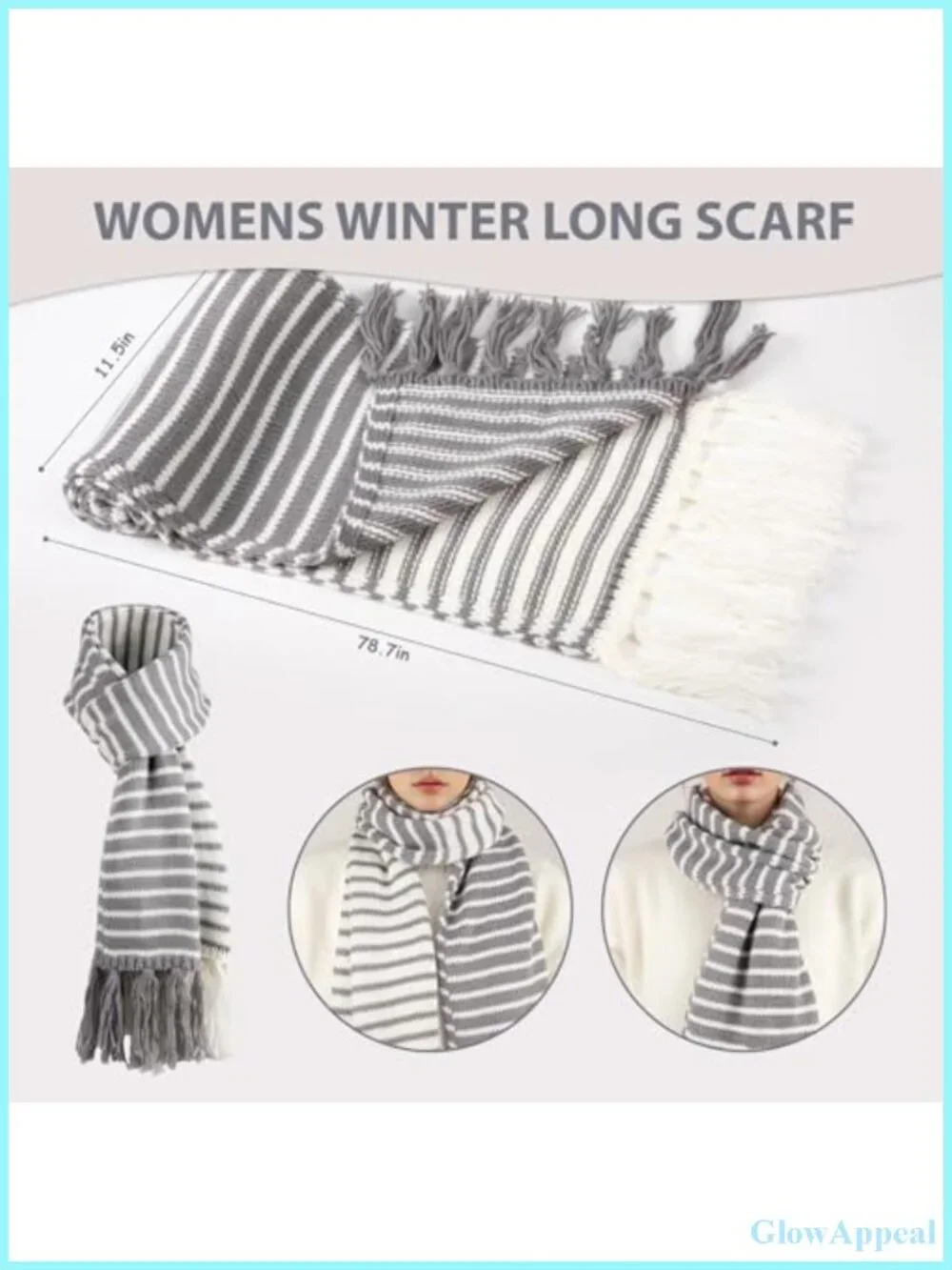 Acrylic Winter Hat Scarf Gloves Set for Women Touchscreen Knit Pompom Beanie